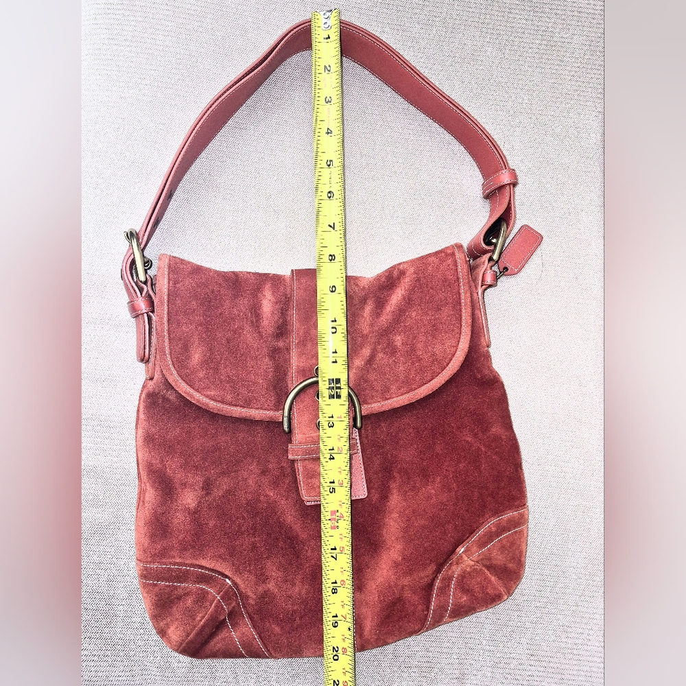 Coach Soft Suede Duffle in Rust - Picture 4 of 11